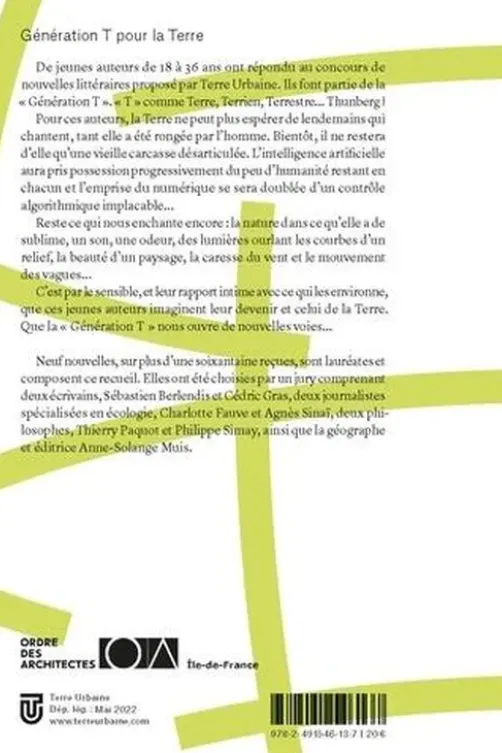 Génération T pour la Terre. Recueil de nouvelles, Terre Urbaine