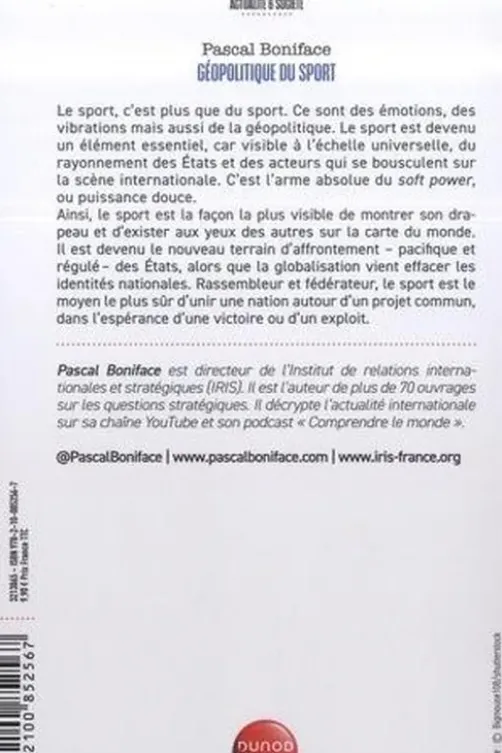 Géopolitique du sport, Pascal Boniface