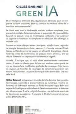 Green IA. L'intelligence artificielle au service du climat, Gilles Babinet