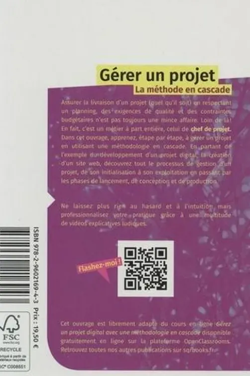 Gérer un projet. La méthode en cascade, SQRbooks