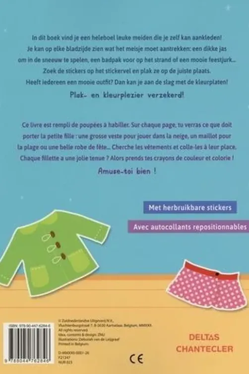 Happy Girls. Poupées à habiller. Avec des autocollants repositionnables, Deborah Van de Leijgraaf