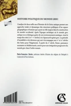 Histoire politique du monde grec. Des temps homériques à l'intégration dans le monde romain, 3e édition, Marie-Françoise Baslez