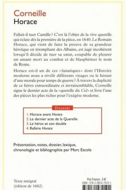 Horace, Pierre Corneille
