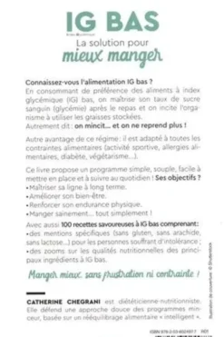 IG BAS, la solution pour mieux manger. Rééquilibrez votre alimentation et identifiez les sucres cachés, Catherine Chegrani
