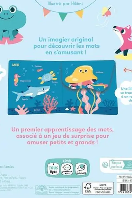 Imagier surprise ! Mon premier imagier à flaps !, Hikimi