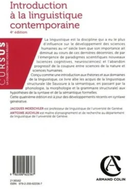 Introduction à la linguistique contemporaine. 4e édition, Antoine Auchlin