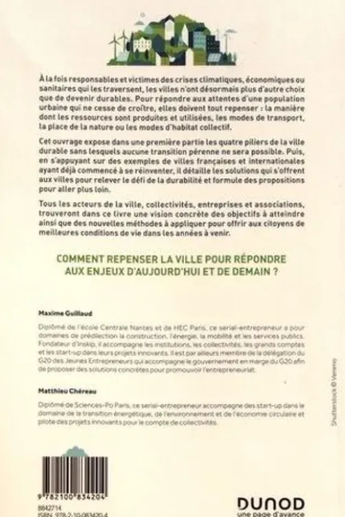 Inventer les villes durables. Idées et outils pour relever les défis d'aujourd'hui, Maxime Guillaud