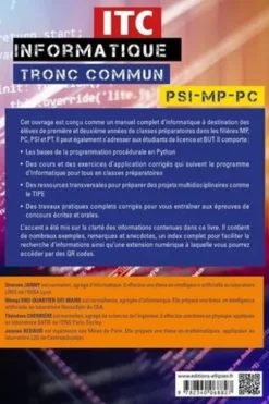 ITC, informatique tronc commun PSI, MP, PC, Steeven Janny