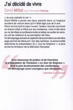 J'ai décidé de vivre, David Milliat