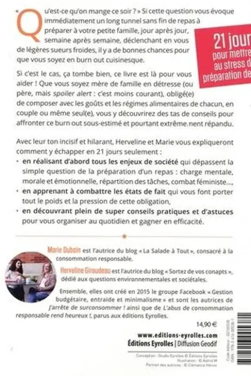 J'arrête le burn out en cuisine ! 21 jours pour killer cette charge mentale et bien au-delà, Marie Duboin