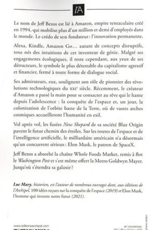 Jeff Bezos. D'Amazon à la conquête de l'espace, Luc Mary