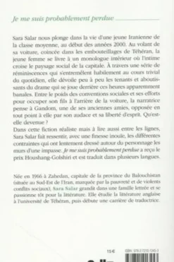 Je me suis probablement perdue, Sara Salar