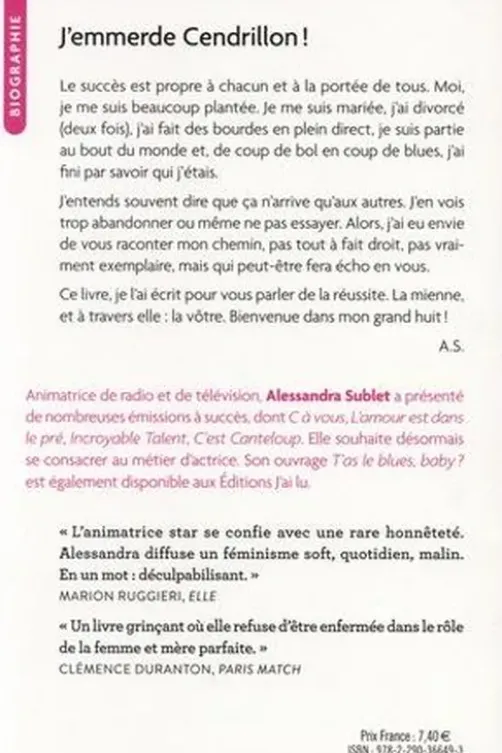 J'emmerde Cendrillon !, Alessandra Sublet
