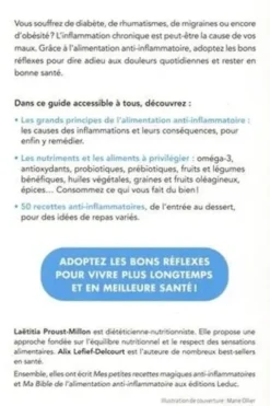 Je passe à l'alimentation anti-inflammatoire, Laëtitia Proust-million
