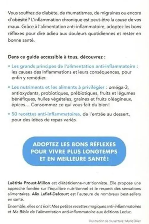 Je passe à l'alimentation anti-inflammatoire, Laëtitia Proust-million