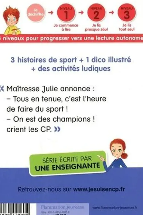 Je suis en CP : Histoires de sport. Niveaux progressifs 1, 2 & 3, Magdalena