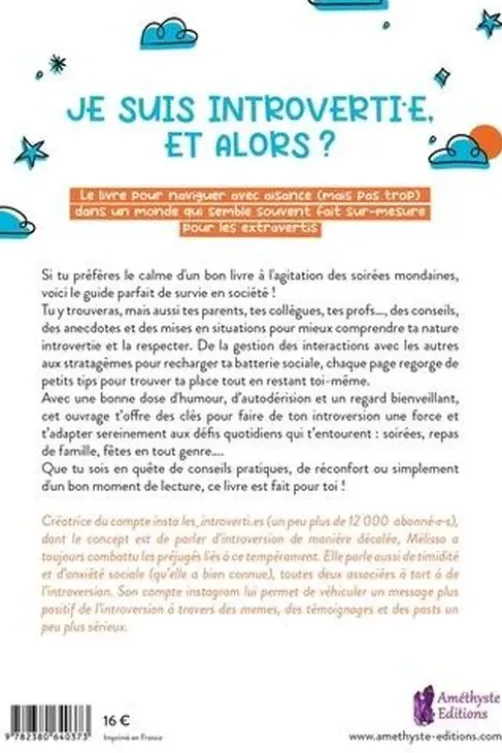 Je suis introverti.e, et alors ? Guide de survie en société, Mélissa Manacorda