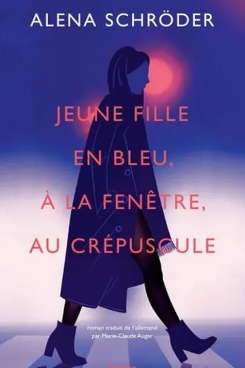 Jeune fille en bleu, à la fenêtre, au crépuscule, Alena Schröder