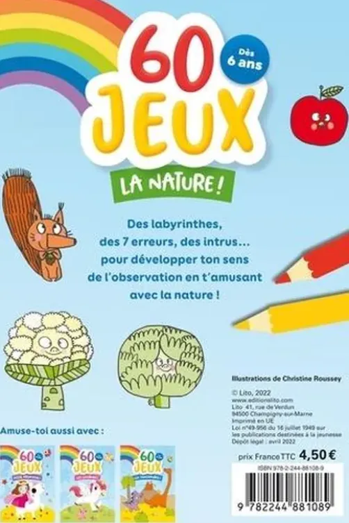 60 jeux La nature !, Christine Roussey