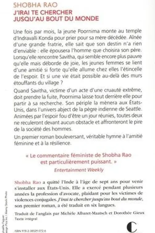 J'irai te chercher jusqu'au bout du monde, Shobha Rao
