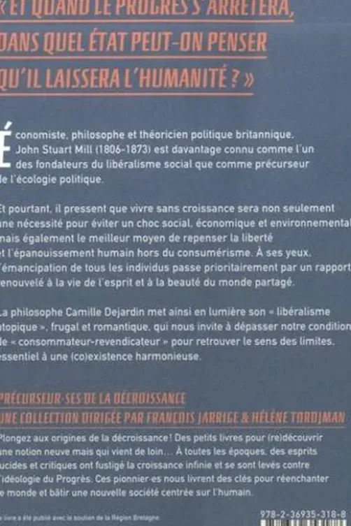 John Stuart Mill et les conditions de la liberté, Camille Dejardin