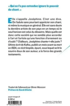 Joséphine la cantatrice ou Le peuple des souris, Franz Kafka