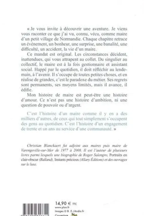 Journal d'un maire de campagne, Christian Blanckaert