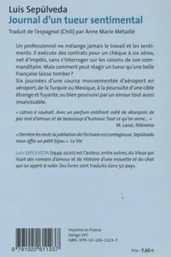 Journal d'un tueur sentimental, Luis Sepulveda