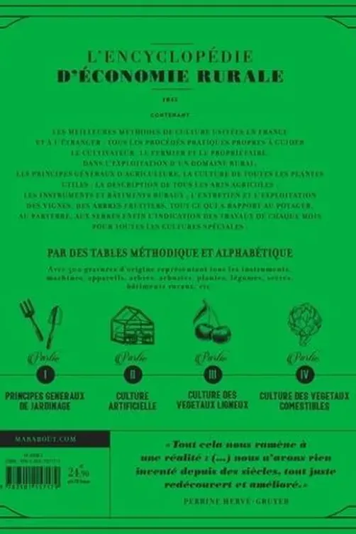 La bible du jardinage Maison rustique. Les meilleures pratiques au potager, et au verger, pour devenir autonome durablement. Tome 5, L'encyclopédie d'économie rurale de 1845, Perrine Hervé-Gruyer