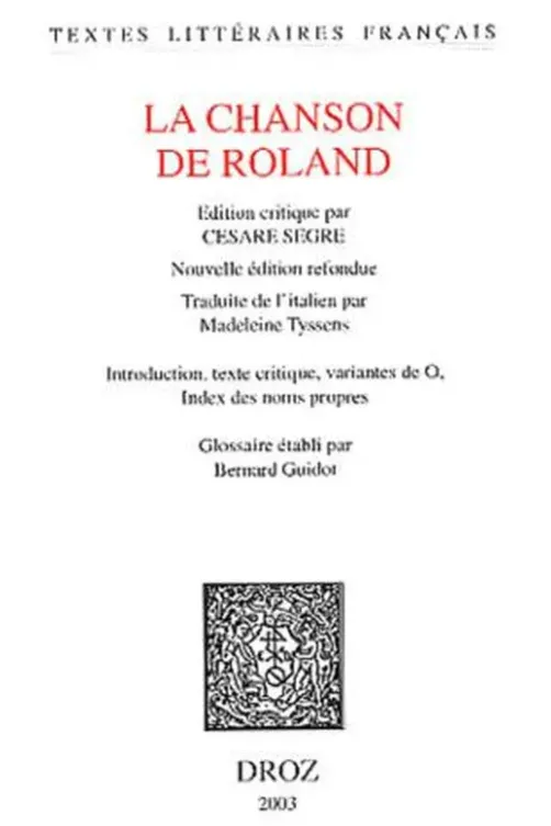 La chanson de Roland, Anonyme