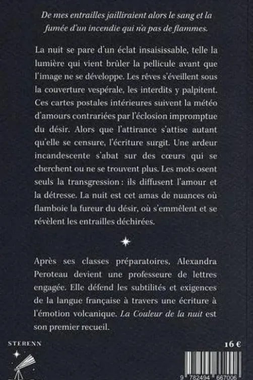 La couleur de la nuit, Alexandra Peroteau