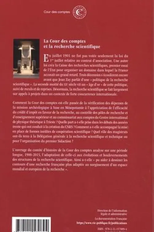 La Cour des comptes et la recherche scientifique (1900-2015)