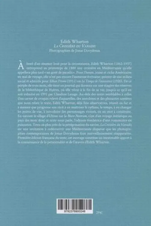 La croisière du Vanadis, Edith Wharton