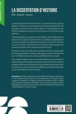 La dissertation d'histoire. CPGE, Université, Concours, Cédric Grimoult