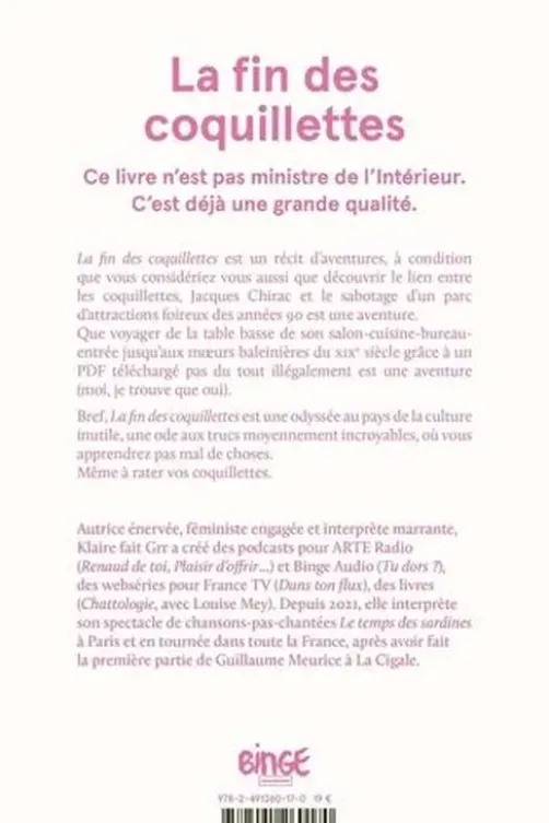 La fin des coquillettes. Un récit de pâtes et d'épées, Klaire fait Grrr