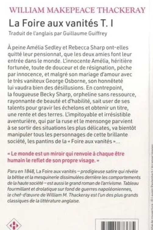 La foire aux vanités Tome 1, William Thackeray