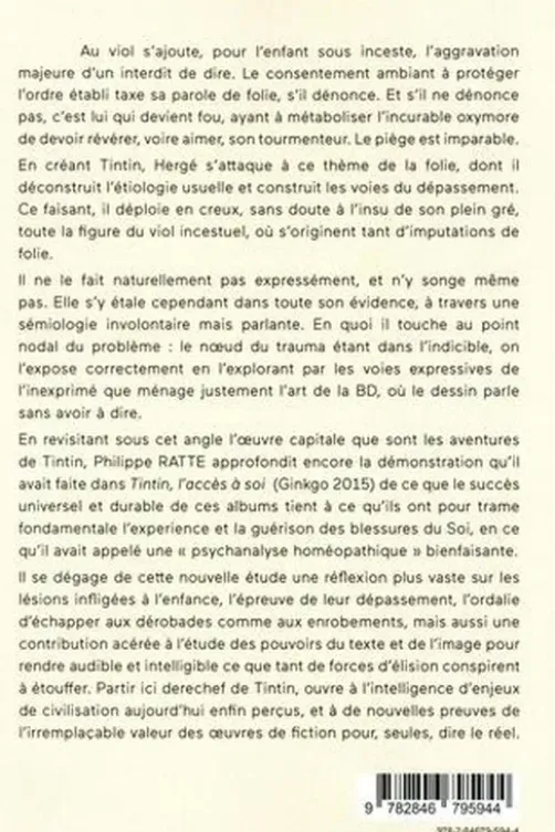 La folie exfoliée. De la folie comme indice de l'indicible dans les aventures de Tintin et autres considérations. Suivi de Rendre à l'insu portable..., Philippe Ratte
