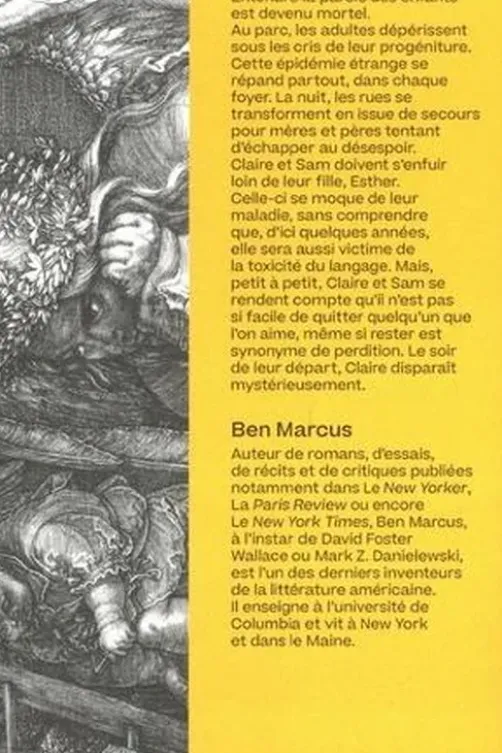 L'alphabet de flammes, Ben Marcus