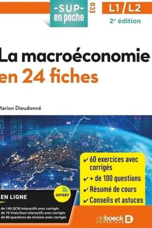 La macroéconomie en 24 fiches. 2e édition, Marion Dieudonné