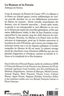 La Maman et la putain de Jean Eustache. Politique de l'intime, Arnaud Duprat