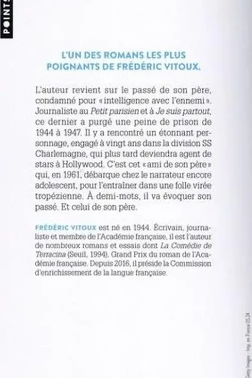 L'ami de mon père, Frédéric Vitoux