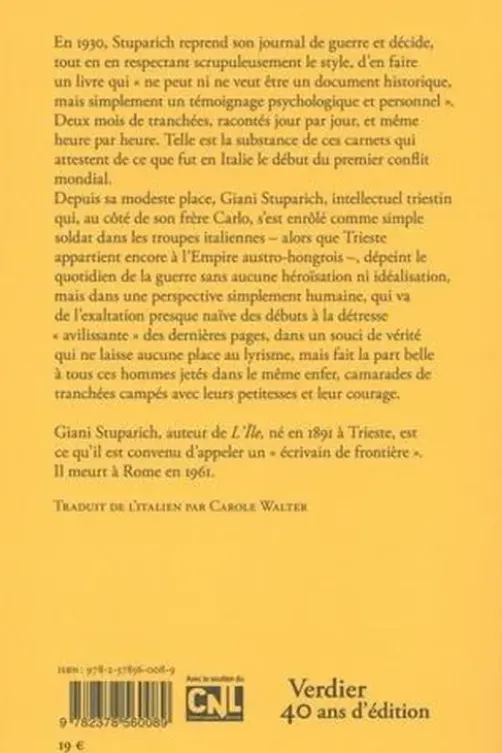 L'année 15. Journal de guerre, Giani Stuparich