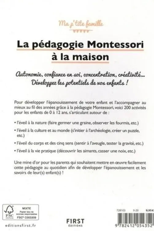 La pédagogie Montessori à la maison, Céline Santini