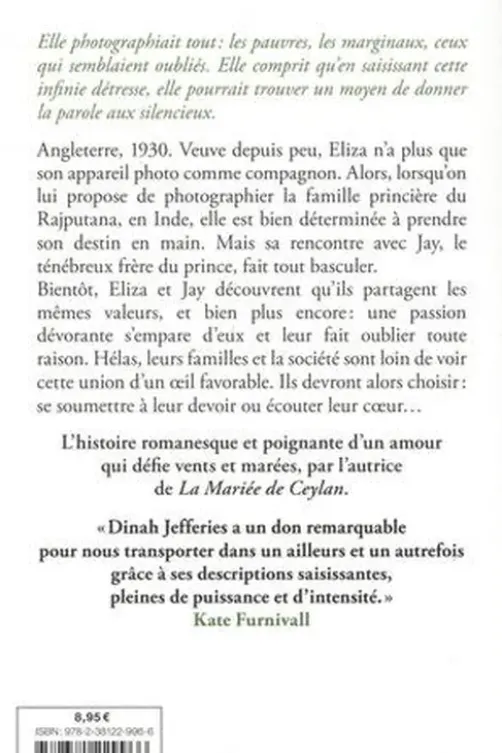 La photographe du Maharadjah, Dinah Jefferies