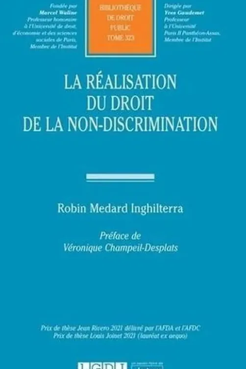 La réalisation du droit de la non-discrimination, Robin Medard Inghilterra