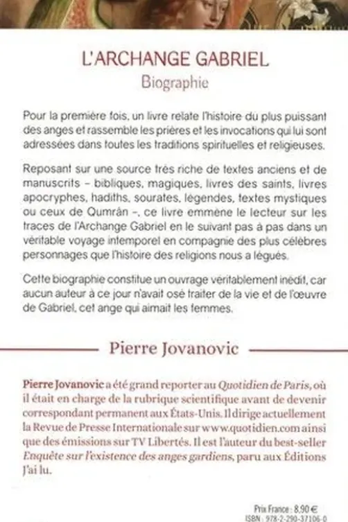 L'archange Gabriel. Biographie, Pierre Jovanovic