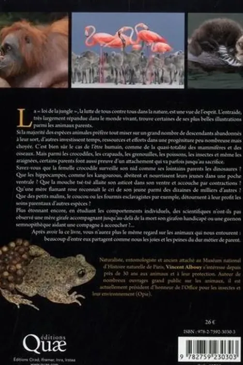 L'art d'être parent chez les animaux, Vincent Albouy