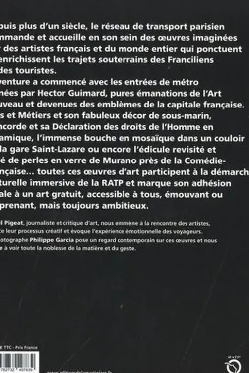 L'Art en Mouvement. Immersion dans le réseau de transport parisien, Anaël Pigeat