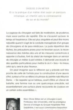La sagesse du chirurgien, Marc-Olivier Bitker