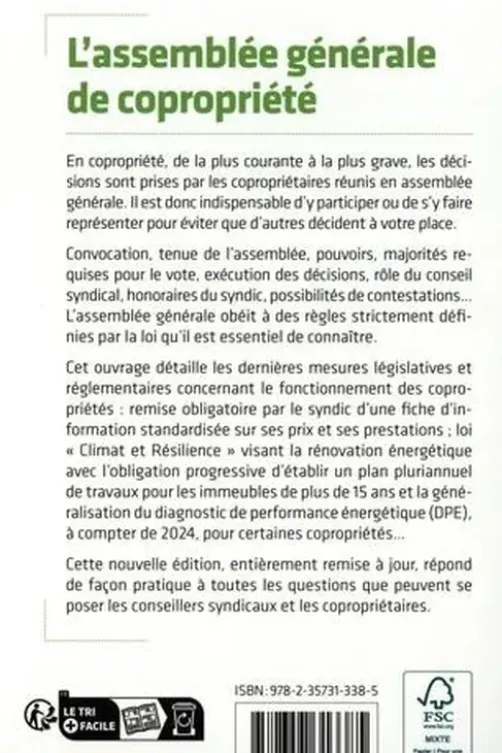 L'assemblée générale de copropriété. Edition 2023, Laure Le Scornet